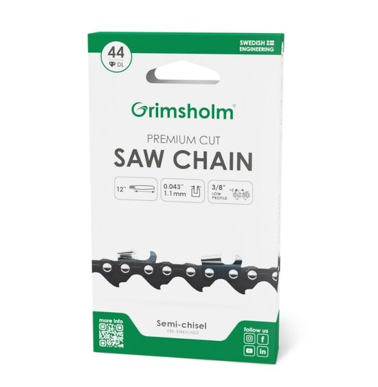 Zāģa ķēde Premium Cut 44 DL, 3/8" zems profils, .043"/1,1 mm
